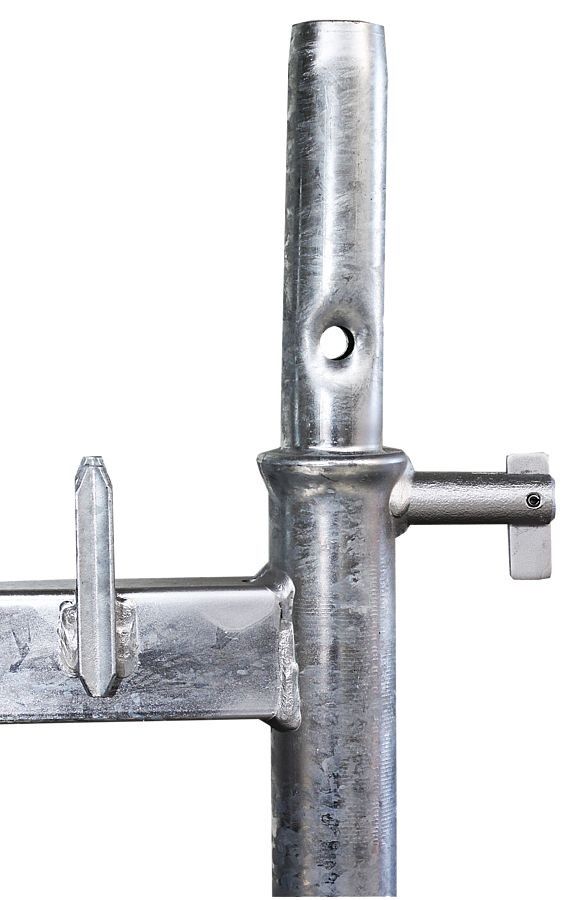 Stahl-Vertikalrahmen PD 70 mit Rohrverbinder Gestaucht